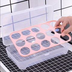 Egg Drop Proof Rack Holder With 15 Grid Refrigerator Food Box