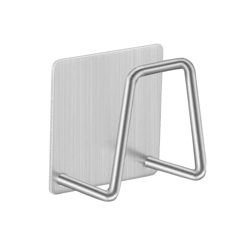 Stainless Steel Sink Sponges Holder Self Adhesive Drying Rack