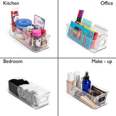 Stackable Fridge Organizer Bins Set