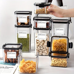 1pc Airtight Food Storage Containers with Lids Clear Reusable