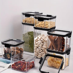 1pc Airtight Food Storage Containers with Lids Clear Reusable