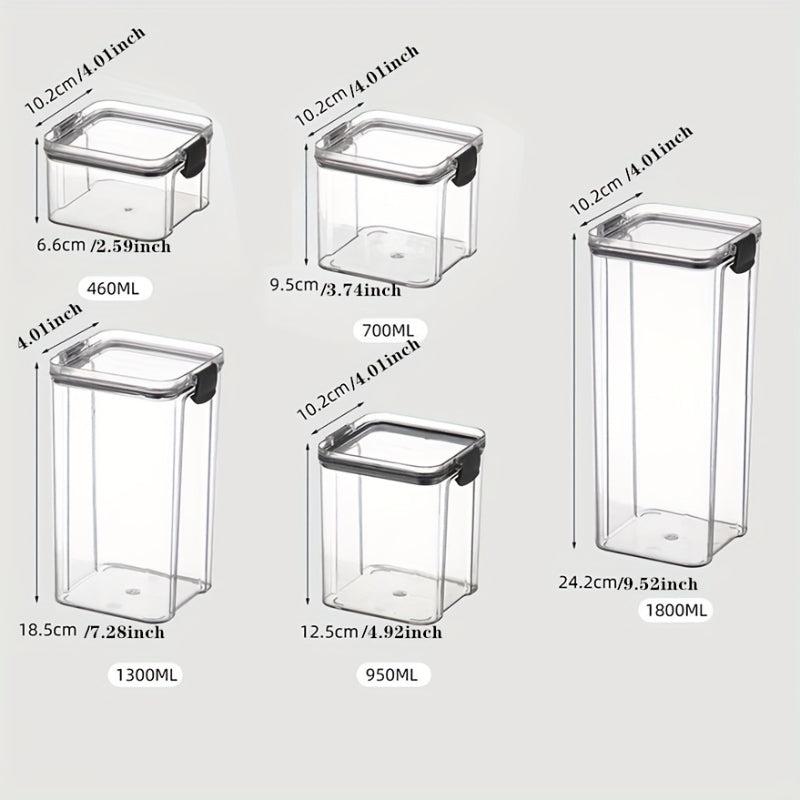 Clear Airtight Food Storage Container With Lid