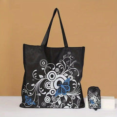 Butterfly Printed Foldable Handbag Tote Eco Reusable Grocery Bag