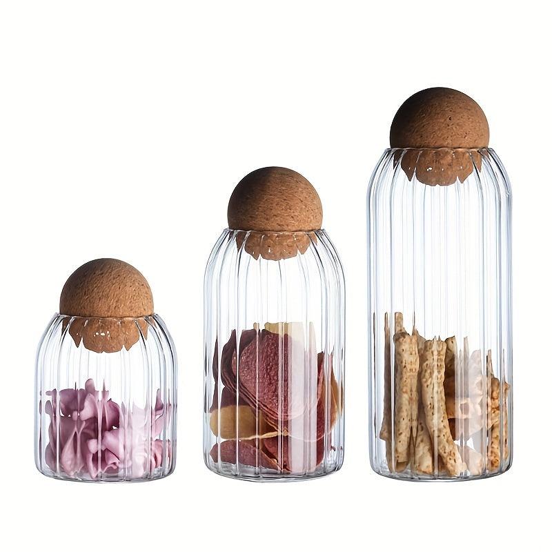 Lead Glass Bottles Sealed Jars 3pcs Set