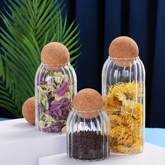 Lead Glass Bottles Sealed Jars 3pcs Set
