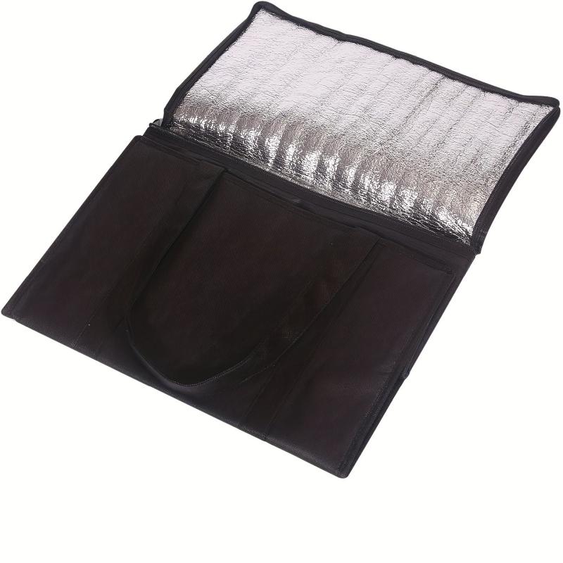 Insulated Reusable Grocery Bags with Zipper & Handles - Foldable