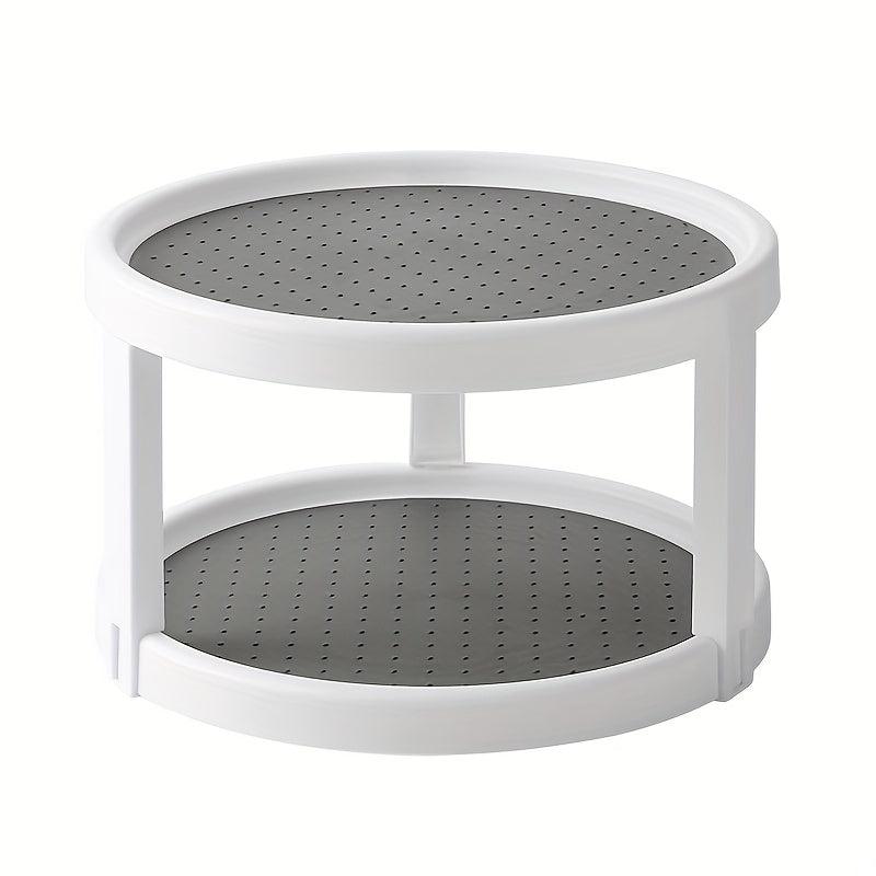 360 Rotating Spice Rack Kitchen Storage Tray Seasoning Bottle Turntable