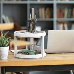 360 Rotating Spice Rack Kitchen Storage Tray Seasoning Bottle Turntable