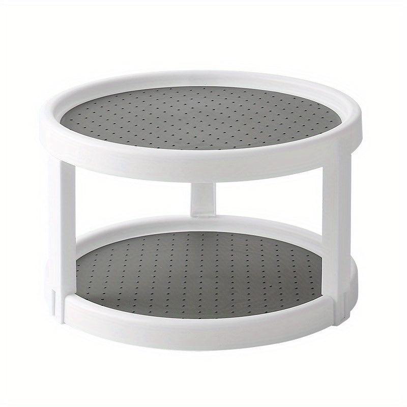 360 Rotating Spice Rack Kitchen Storage Tray Seasoning Bottle Turntable