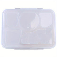 Portable 5-Grid Lunch Box with Lid & Tableware Leakproof Food Container