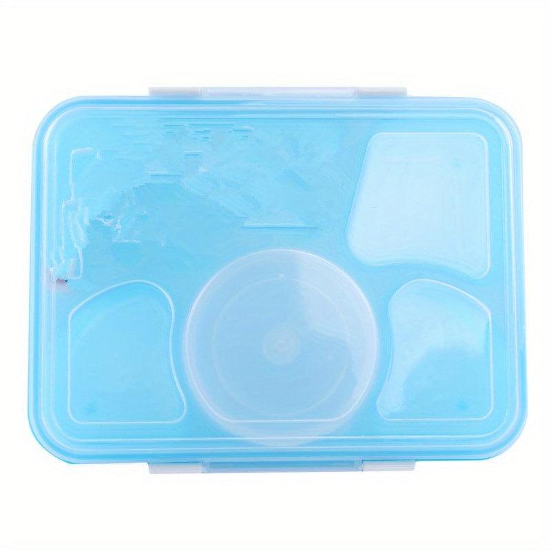 Portable 5-Grid Lunch Box with Lid & Tableware Leakproof Food Container