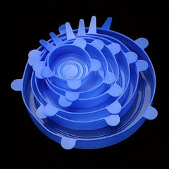 12pcs BPA-Free Silicone Stretching Lids - Reusable Bowl Lids with 6 Sizes