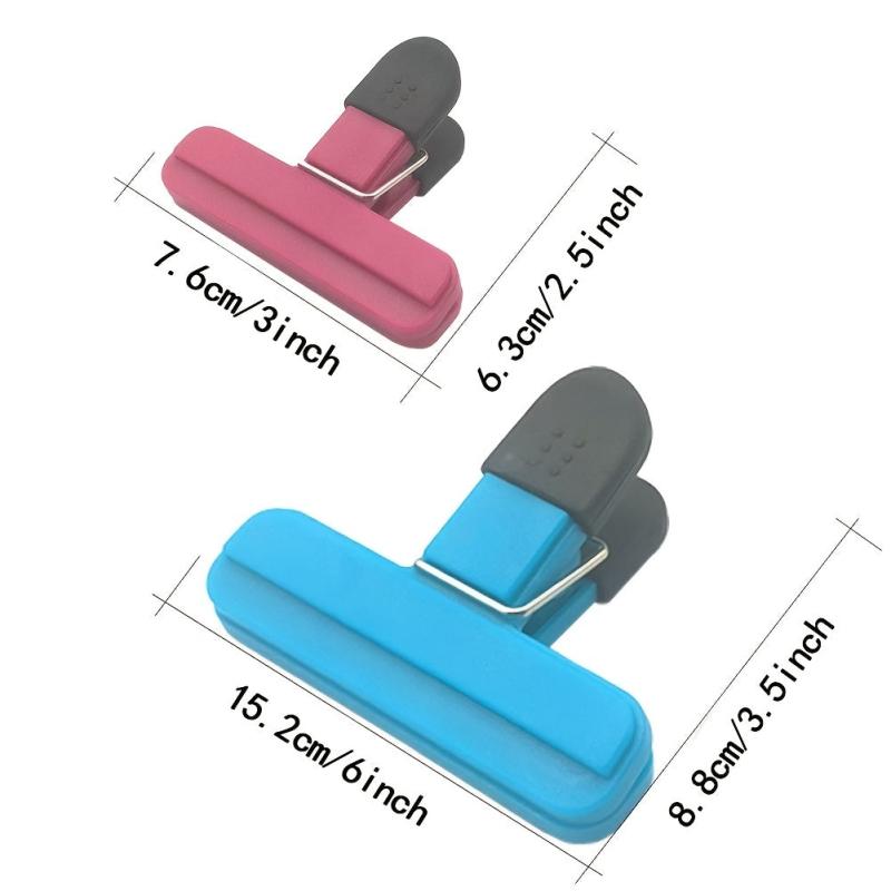 6 Pack Large Chip Bag Clips Assorted Sizes Food Bag Clips