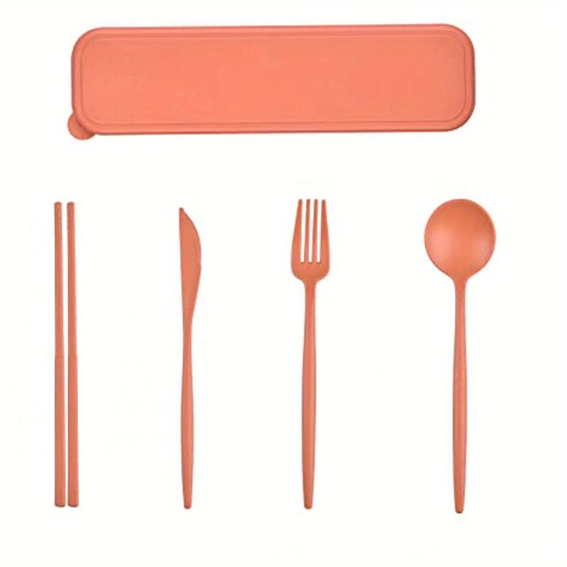Reusable Travel Utensils Set with Cutlery Holder