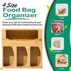 Bamboo Storage Bag Fresh Keeping Box Kitchen Drawer Organizer