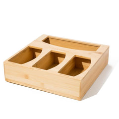 Bamboo Storage Bag Fresh Keeping Box Kitchen Drawer Organizer