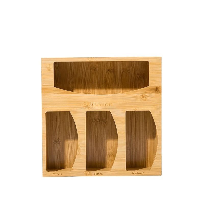Bamboo Storage Bag Fresh Keeping Box Kitchen Drawer Organizer
