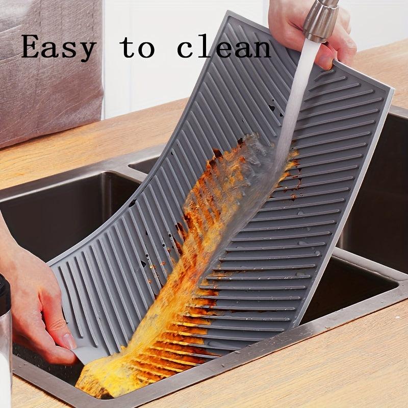 1pc Silicone Draining Board Mat Large Drain Pad Eco Friendly Drainer Mat