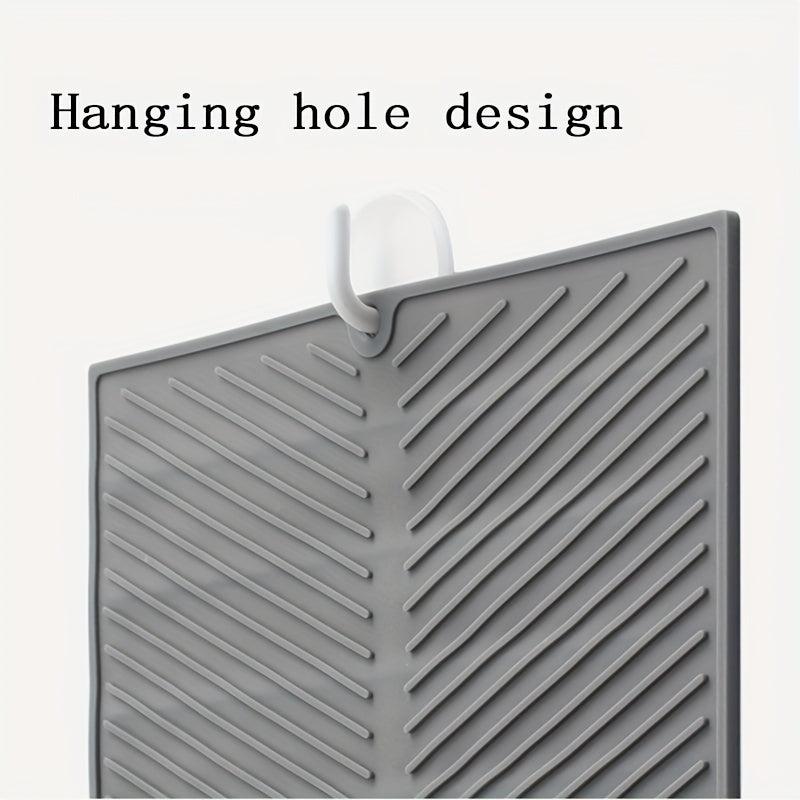 1pc Silicone Draining Board Mat Large Drain Pad Eco Friendly Drainer Mat