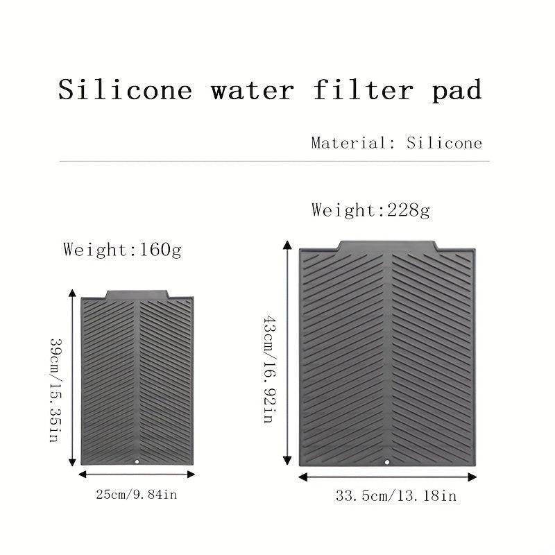 1pc Silicone Draining Board Mat Large Drain Pad Eco Friendly Drainer Mat