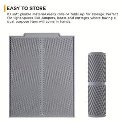 1pc Silicone Draining Board Mat Large Drain Pad Eco Friendly Drainer Mat