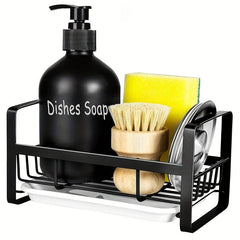 Sink Caddy Sponge Holder Soap Organizer Drain Tray