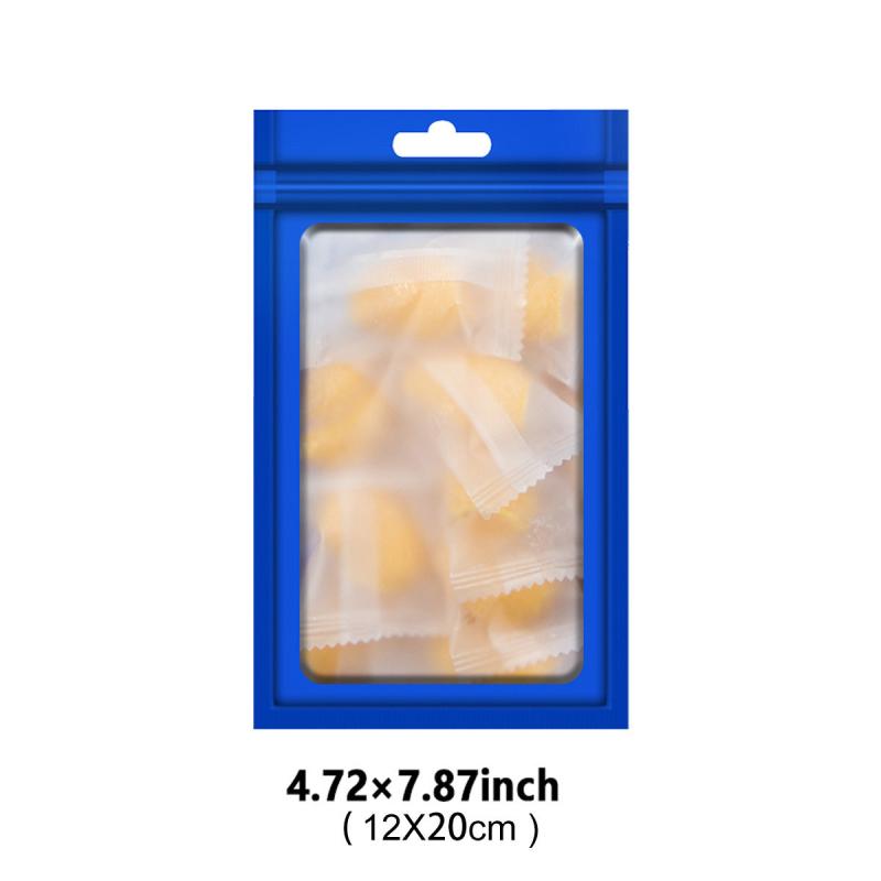 100pcs Matte Mylar Bags Smell Proof Ziplock Bag Packaging Pouch Bag
