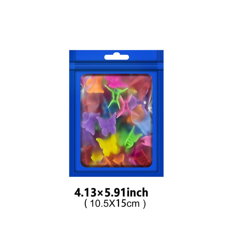 100pcs Matte Mylar Bags Smell Proof Ziplock Bag Packaging Pouch Bag