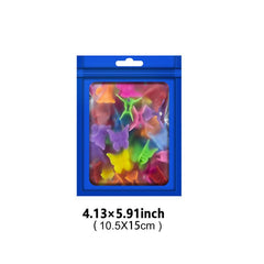100pcs Matte Mylar Bags Smell Proof Ziplock Bag Packaging Pouch Bag