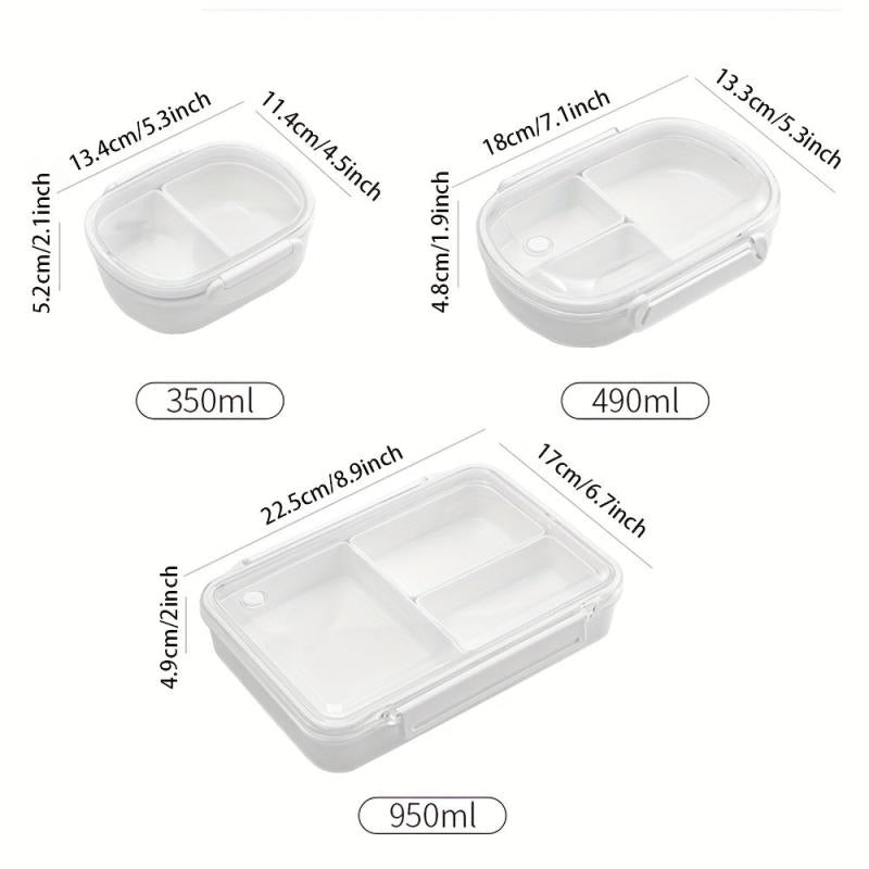 1pc Food Storage Containers Reusable Divided Fruit Boxes Portable