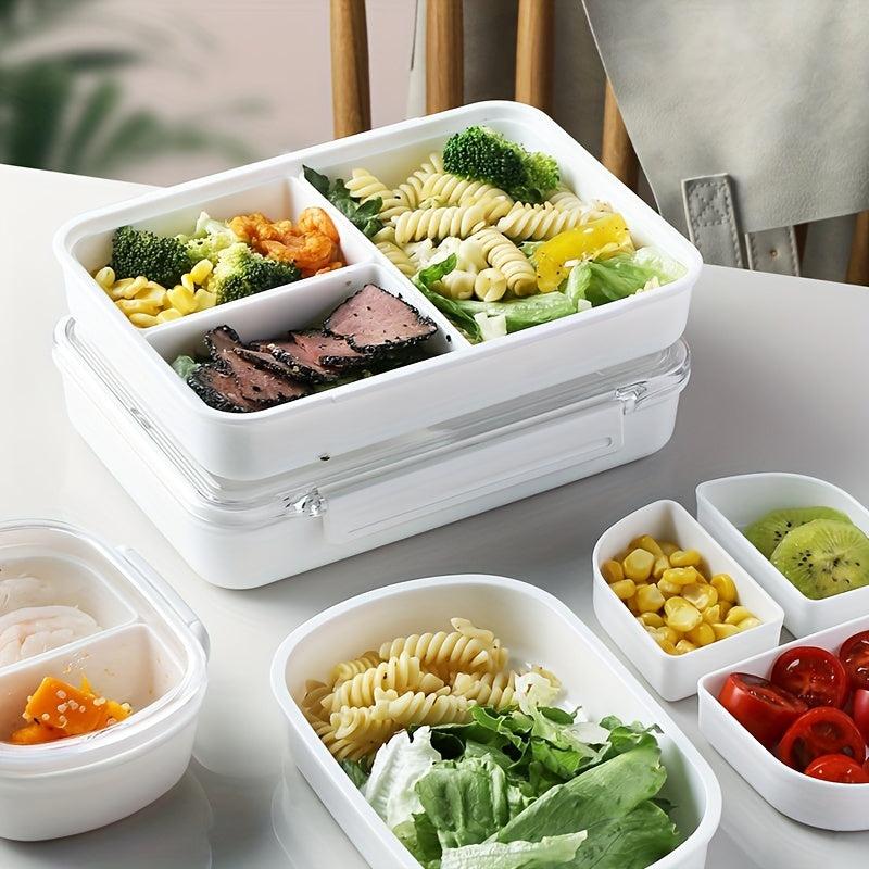 1pc Food Storage Containers Reusable Divided Fruit Boxes Portable