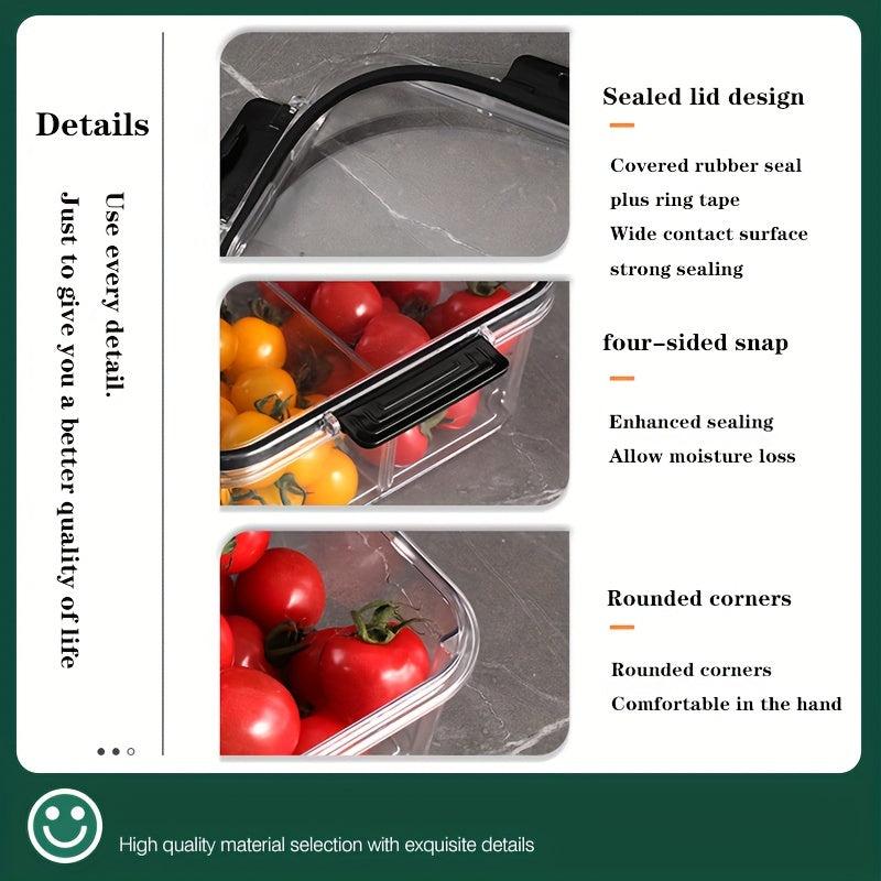 4pcs Refrigerator Storage Box Food Preservation Container Kit