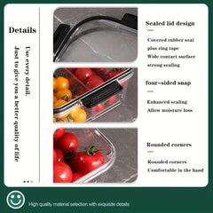 4pcs Refrigerator Storage Box Food Preservation Container Kit