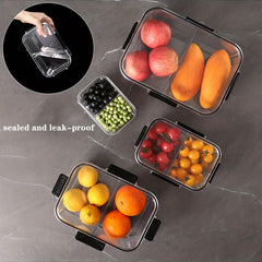 4pcs Refrigerator Storage Box Food Preservation Container Kit