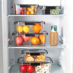 4pcs Refrigerator Storage Box Food Preservation Container Kit