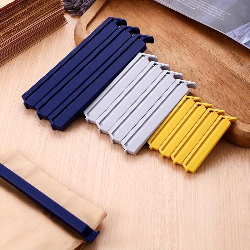 12pcs Food Sealing Clip Moisture-proof Sealing Snap Snack Standing Clip