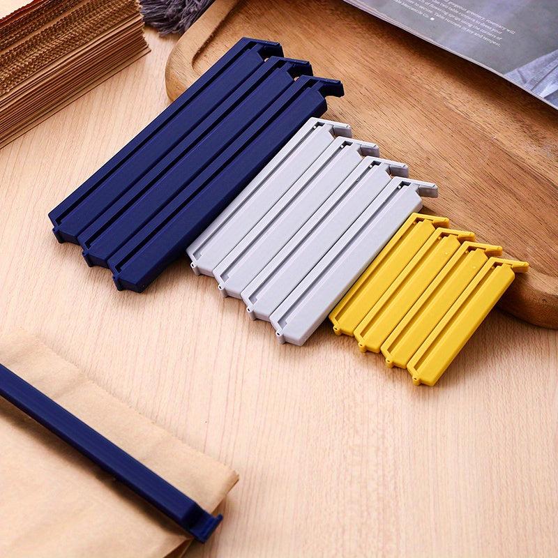 12pcs Food Sealing Clip Moisture-proof Sealing Snap Snack Standing Clip