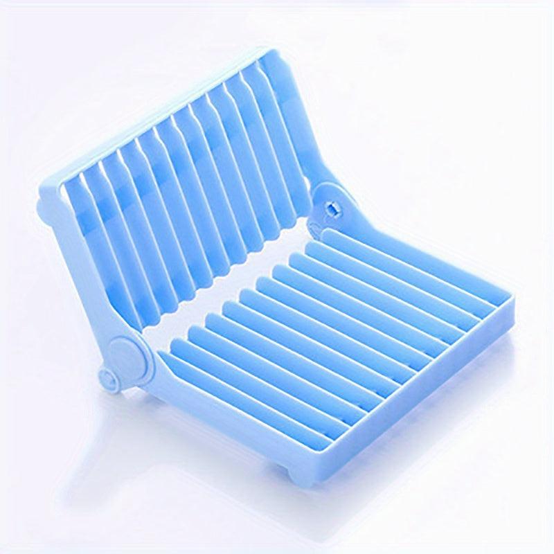 Kitchen Foldable Dish Storage & Draining Rack Large Capacity Tableware Holder