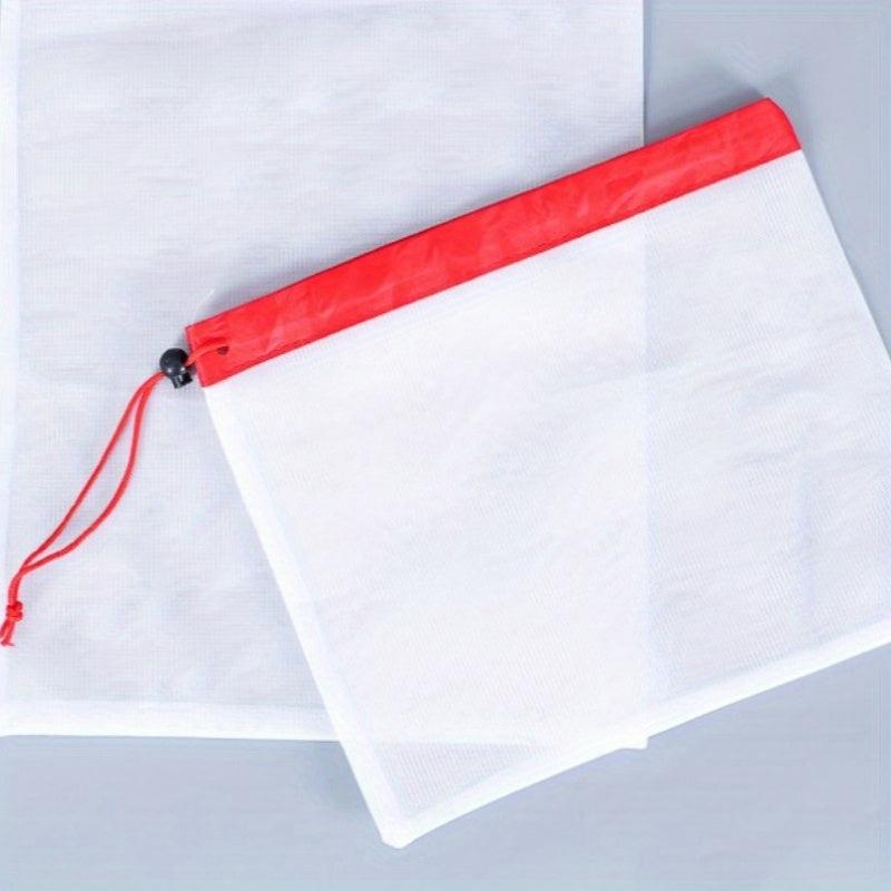 5pcs Reusable Drawstring Food Storage Bag Mesh Bags for Fruits and Vegetables