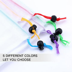 5pcs Reusable Drawstring Food Storage Bag Mesh Bags for Fruits and Vegetables