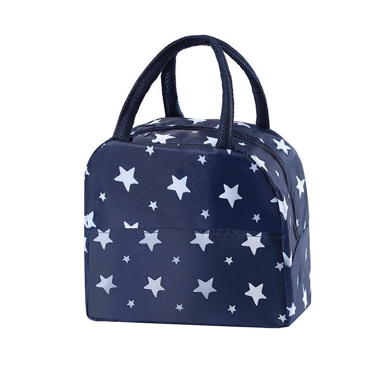 Fish Printed Insulated Lunch Box Bag for Teenagers and Workers