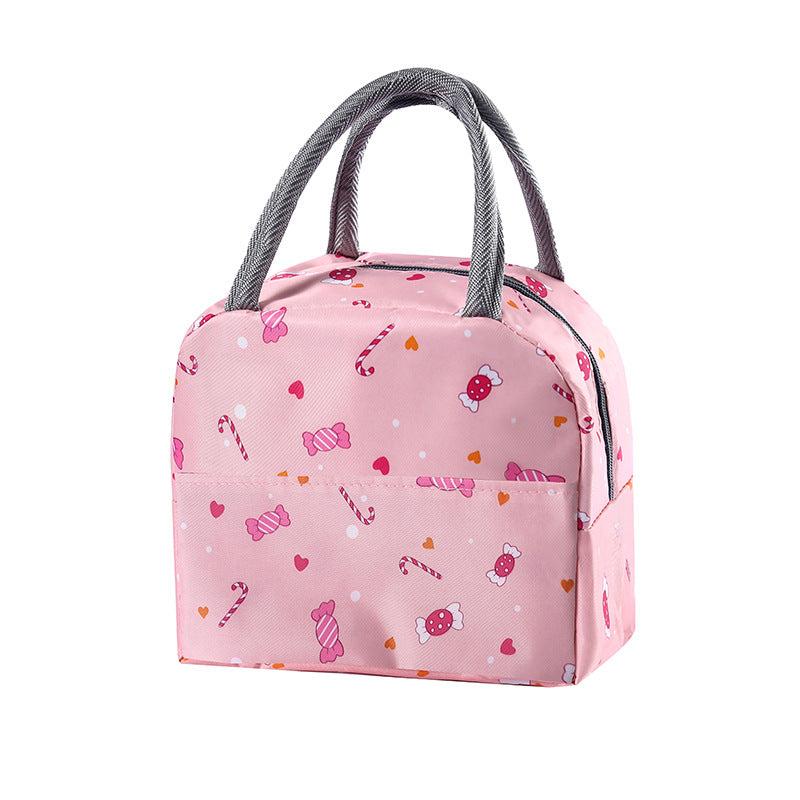 Fish Printed Insulated Lunch Box Bag for Teenagers and Workers