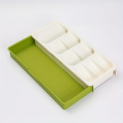 Tableware Storage Box Retractable Rack Drawer