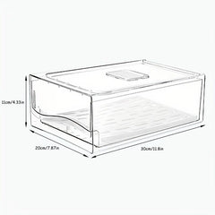 Drawer Type Refrigerator Storage Box with Drain Pad