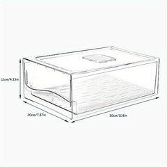 Drawer Type Refrigerator Storage Box with Drain Pad