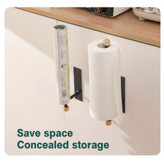 Kitchen Tissue Rack Under Cabinet Roll Kitchen Storage Rack Wall Mounted Holder