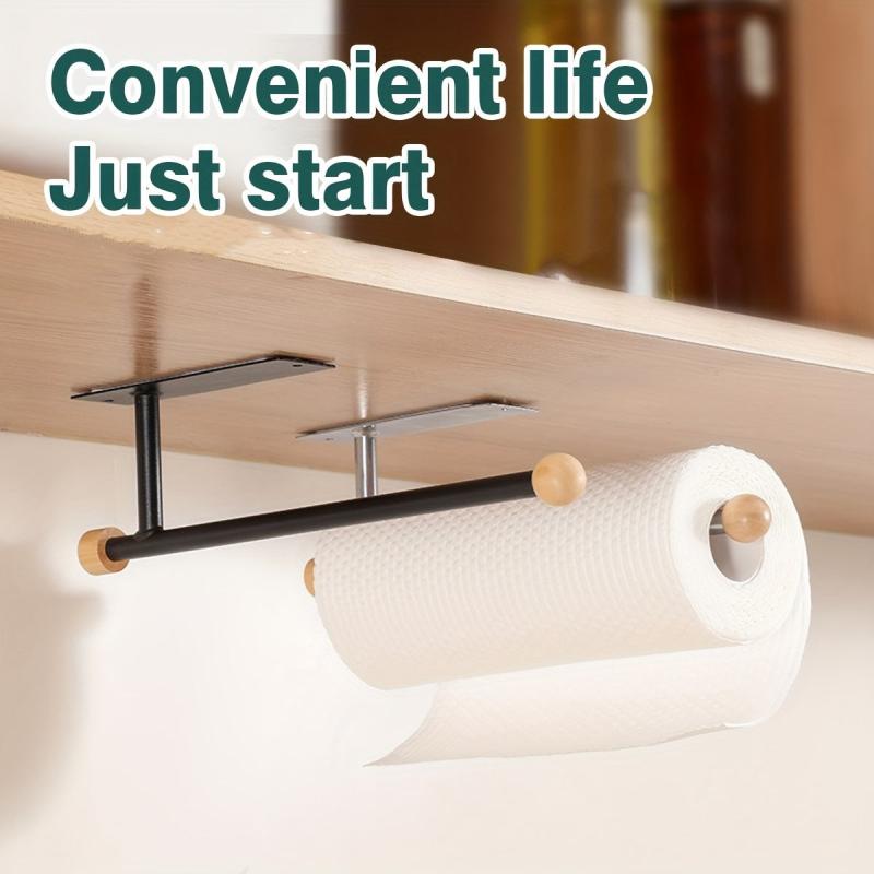 Kitchen Tissue Rack Under Cabinet Roll Kitchen Storage Rack Wall Mounted Holder