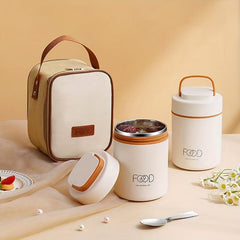 Portable Stainless Steel Breakfast Cup with Sealed Lid