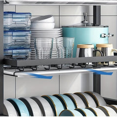 2 Layer Dish Rack & Drain Board Set Large Capacity Organizer