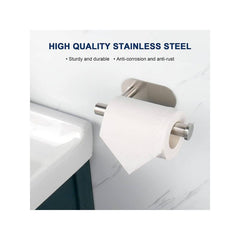 6pcs Punching Towel Rod with 4 Hooks Tissue Holder, Household Storage Supplies